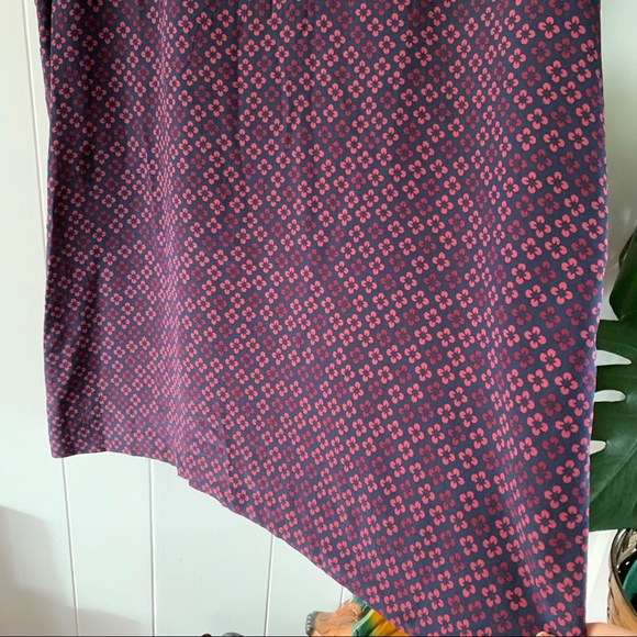 Madewell 100% Silk Painted Clover Dress Bell Sleeve Shift - Picture 9 of 14